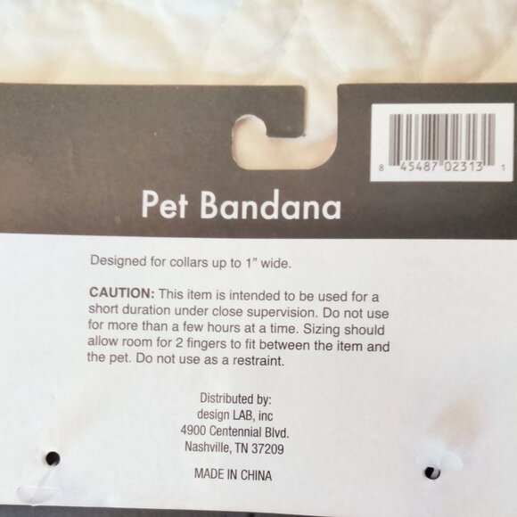 Halloween Dog Bandana Small Boo Yah Ghost Attach to Collar Cat - Picture 3 of 5